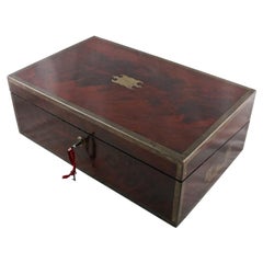 Georgian Mahogany Box Desk, 19th Century
