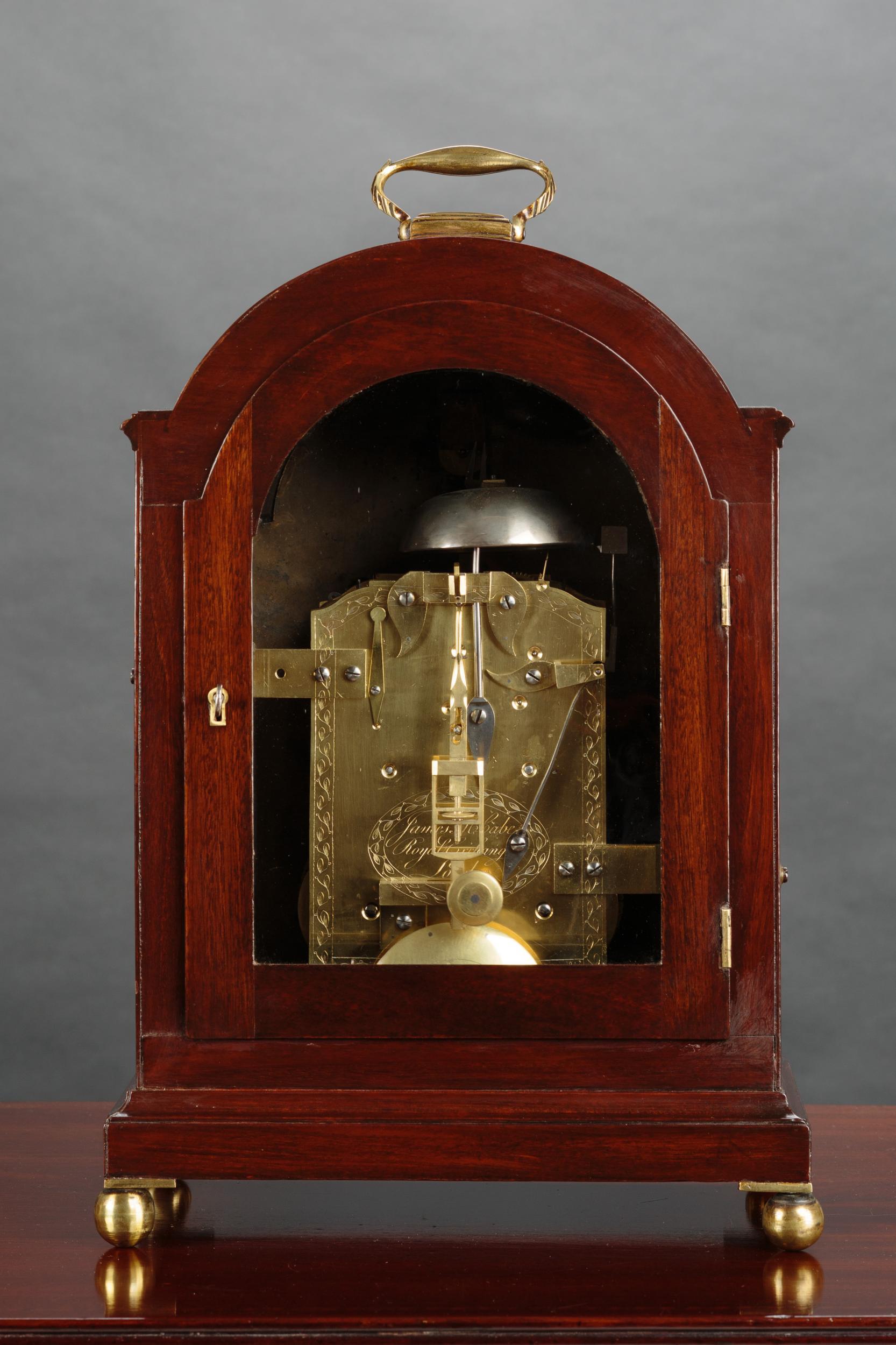 Mahogany Bracket Clock by James McCabe, London For Sale at