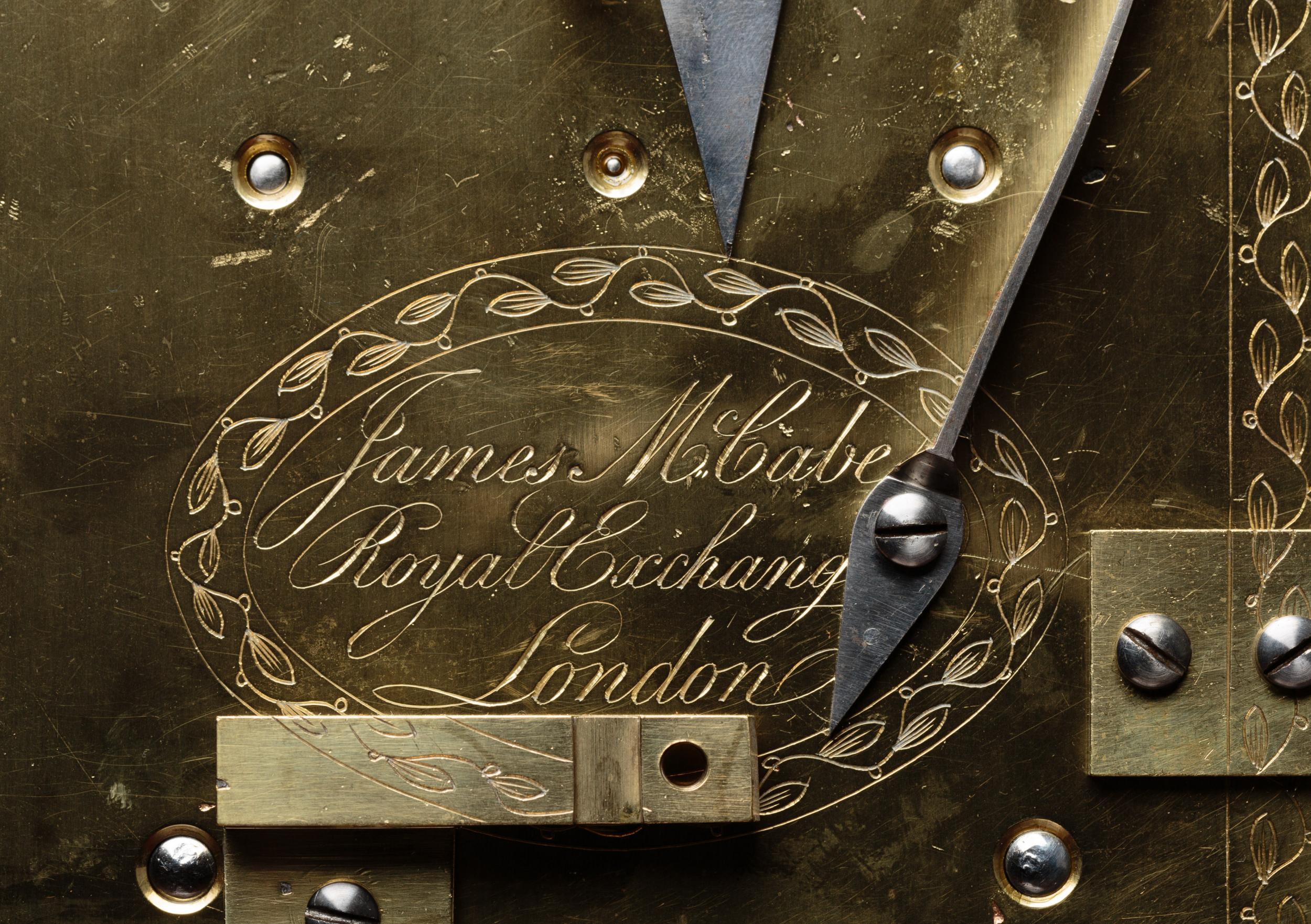 Mahogany Bracket Clock by James McCabe, London For Sale at