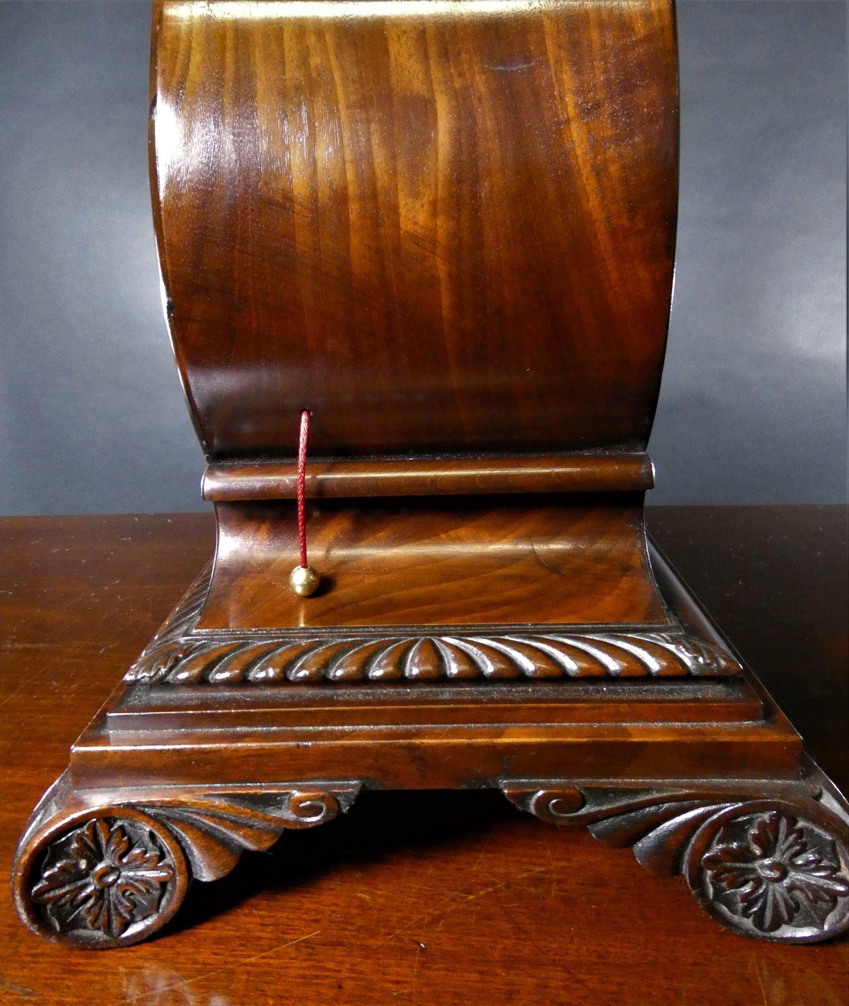 Reloj de ménsula georgiano de caoba de Moncas, Liverpool en venta 3