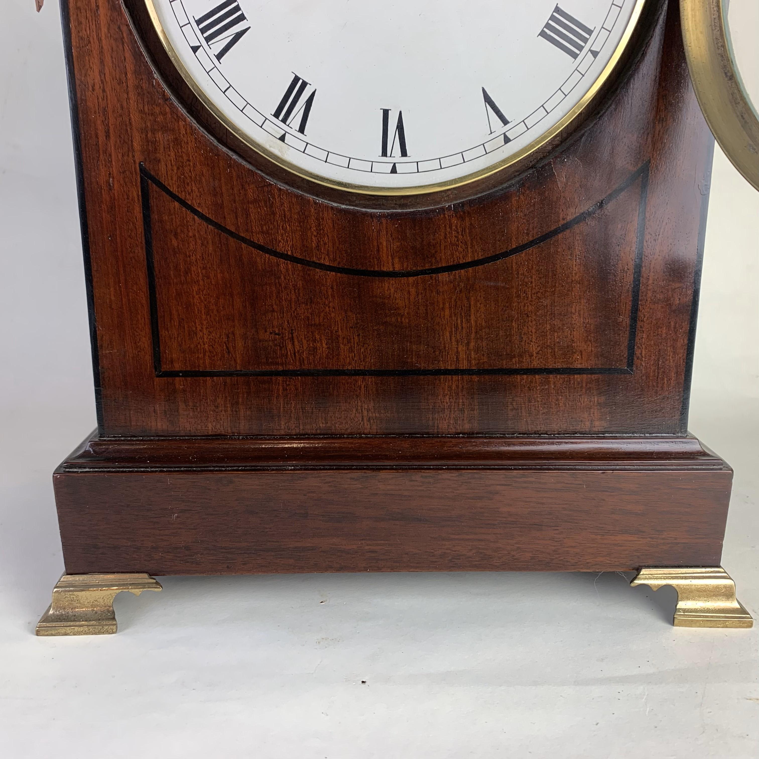 Georgian Mahogany Bracket Clock In Good Condition In Folkestone, GB
