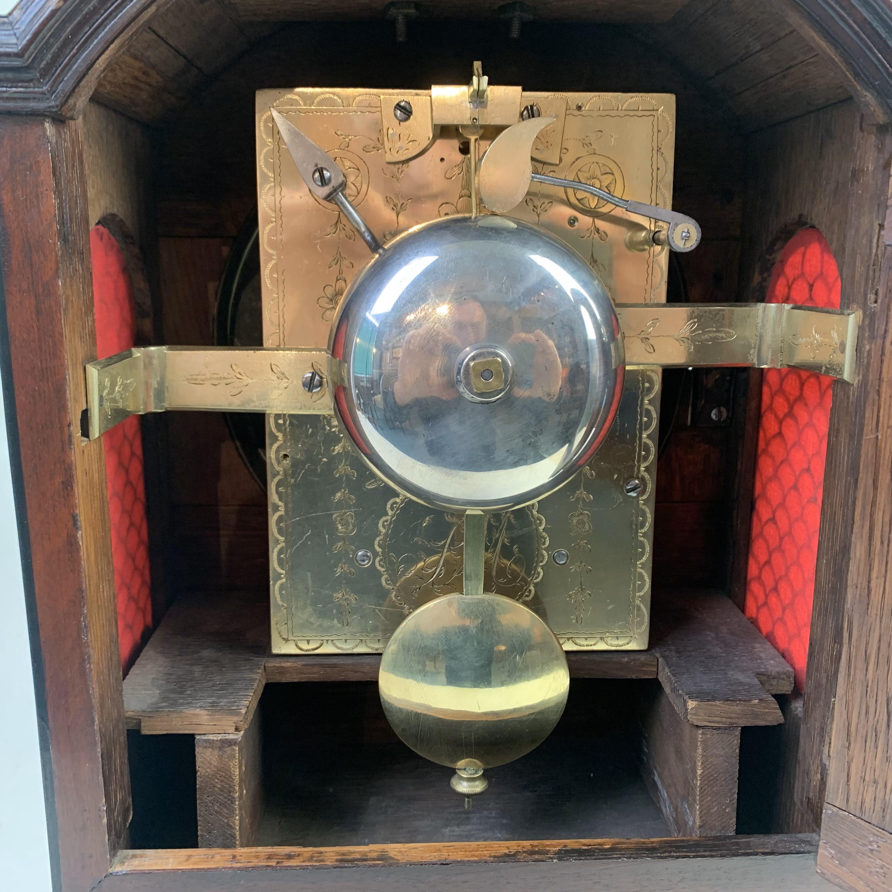 Georgian Mahogany Bracket Clock 3