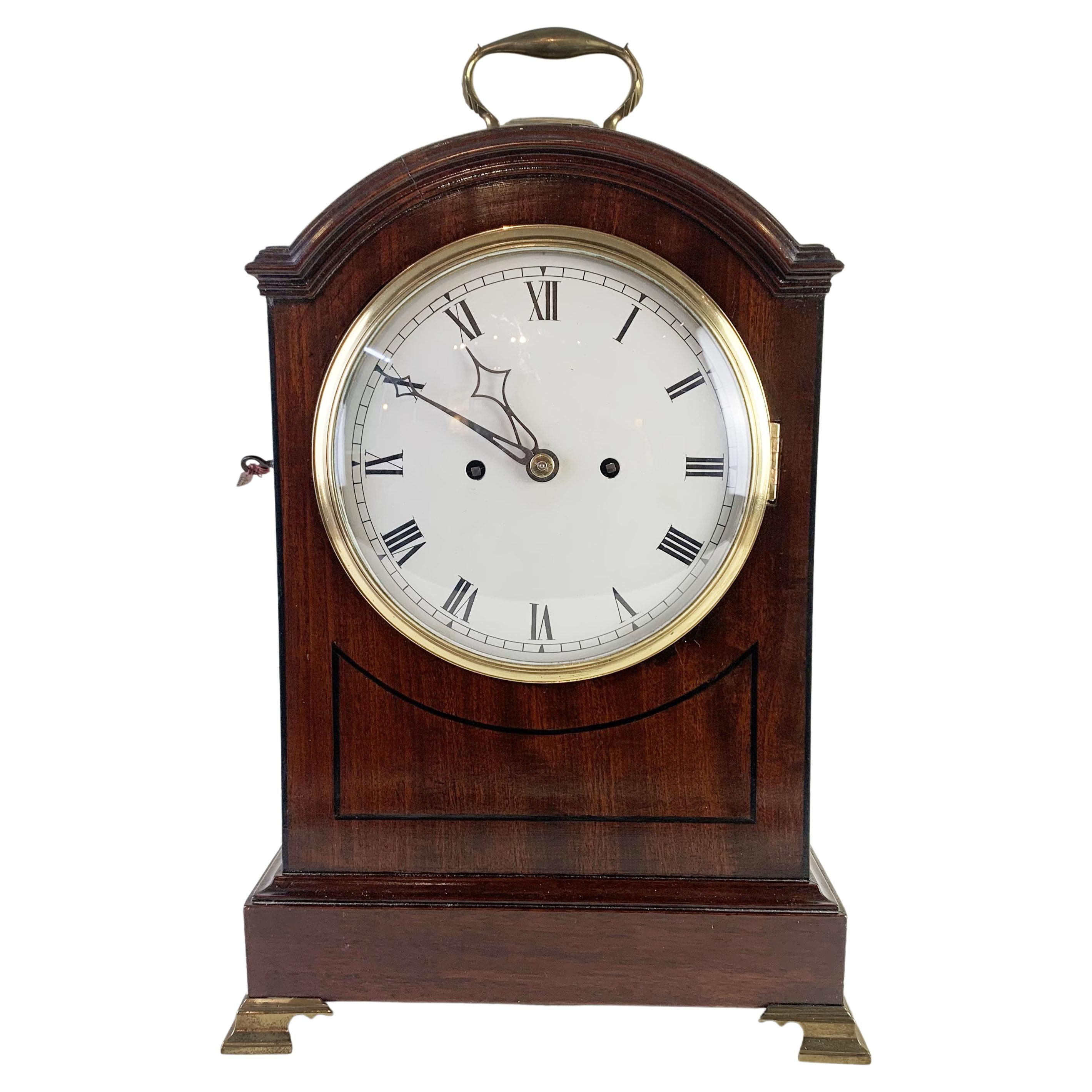 Georgian Mahogany Bracket Clock