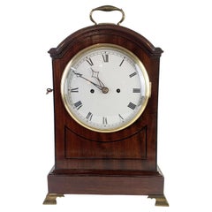 Antique Georgian Mahogany Bracket Clock