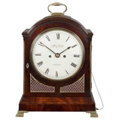 Antique Georgian Mahogany Bracket Clock, John Scott, London
