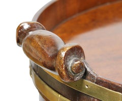 Georgian Mahogany Brass Bound Tray Table