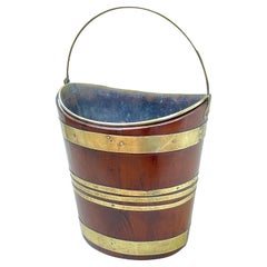 Georgian Mahogany & Brass Bucket