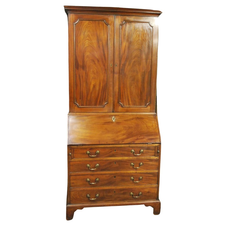 Mahogany Bureau Bookcase For Sale at 1stDibs