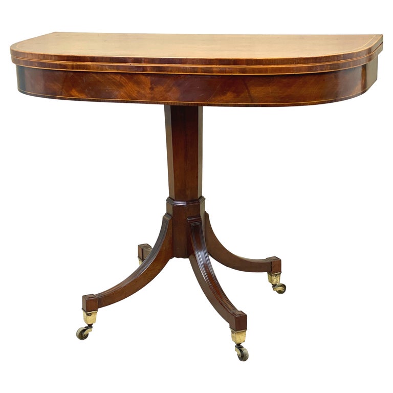 Mahogany Card Table For Sale at 1stDibs
