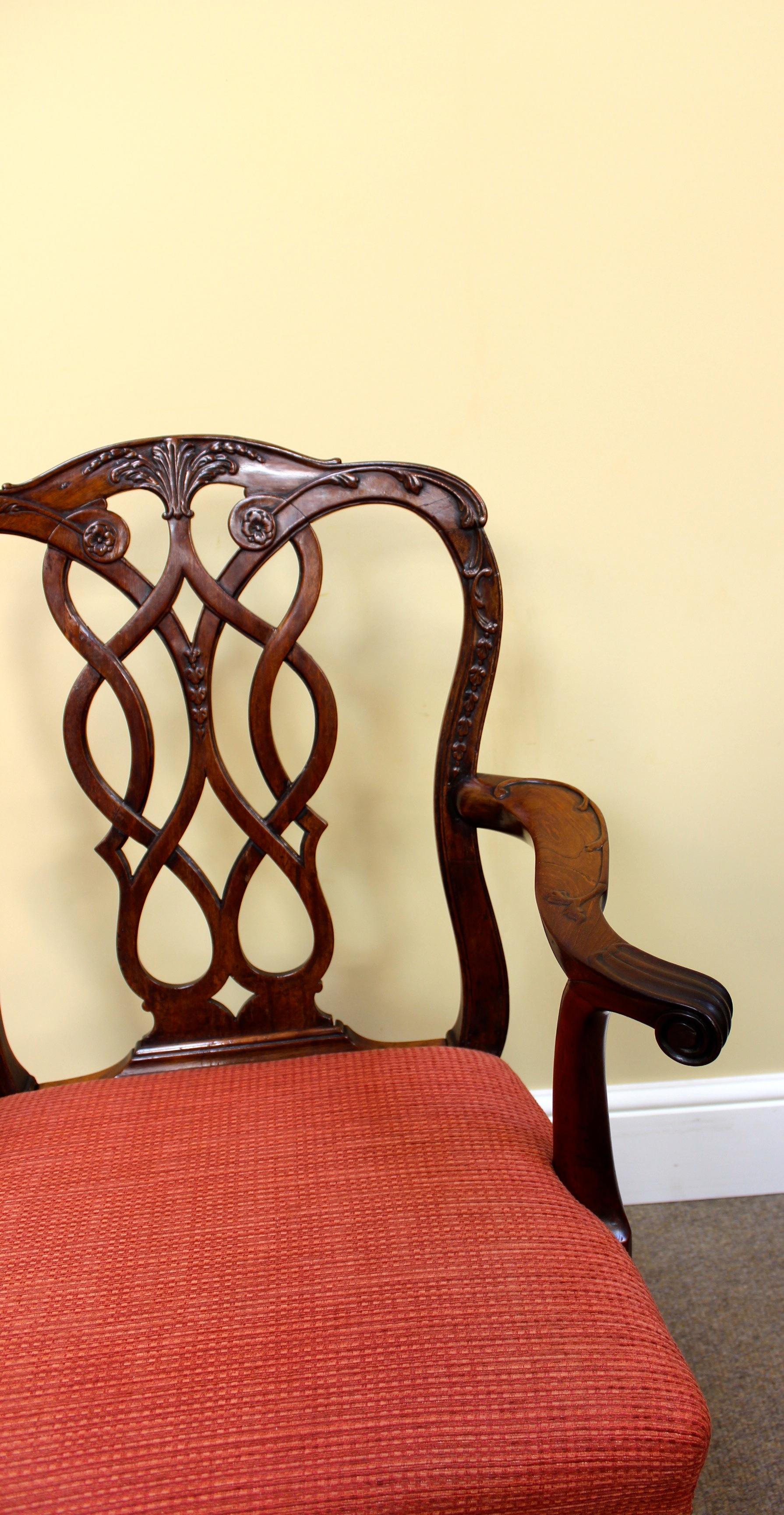 Georgian Mahogany Carver Chair 1