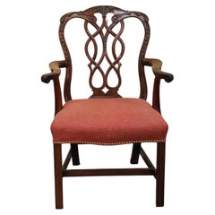 Antique Georgian Mahogany Carver Chair