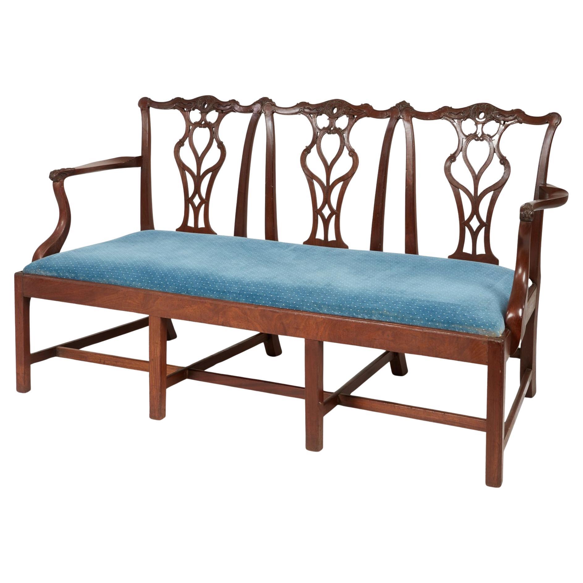 Georgian Mahogany Chairback Settee