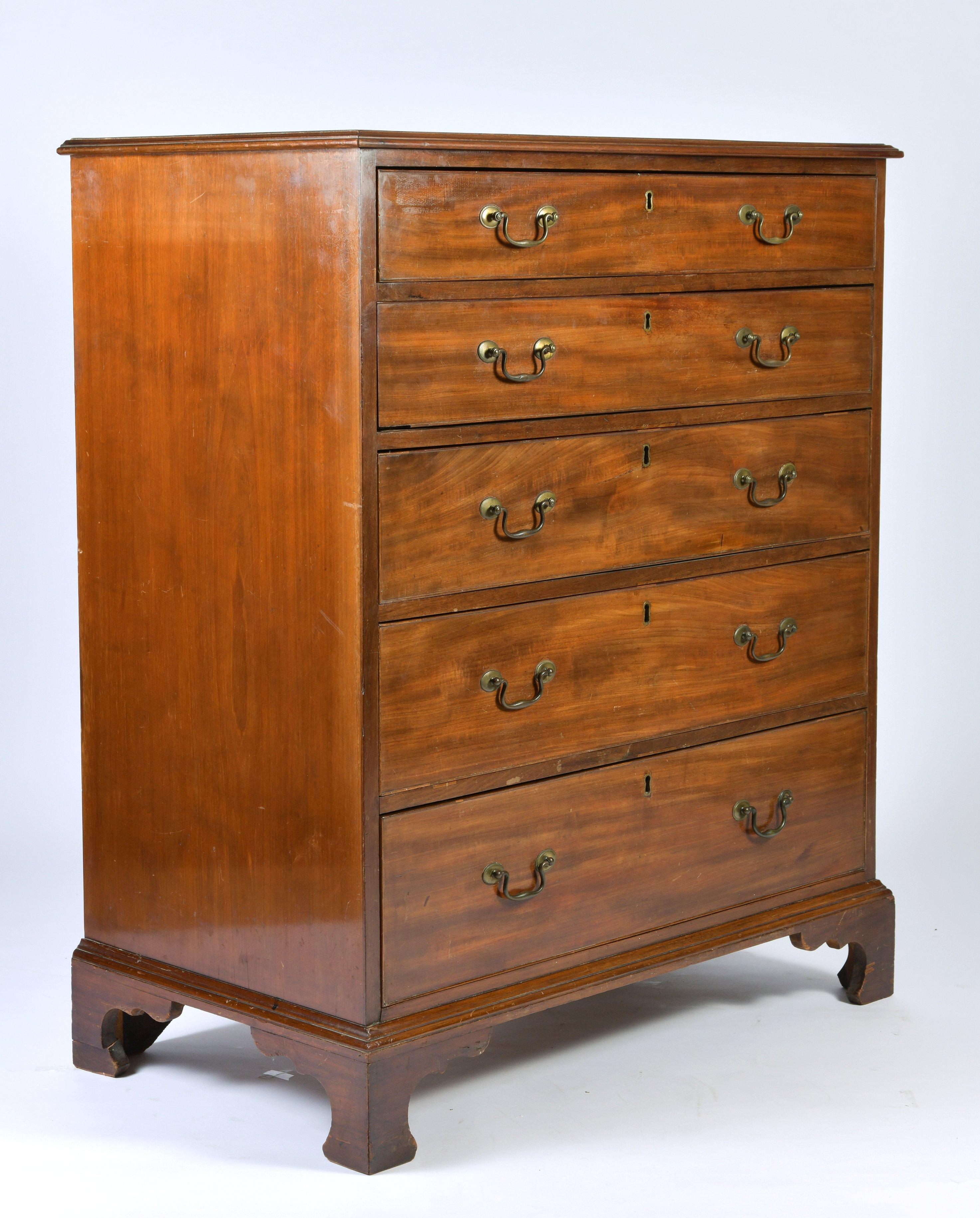 Georgian Mahogany Chest of Drawers In Good Condition In London, GB
