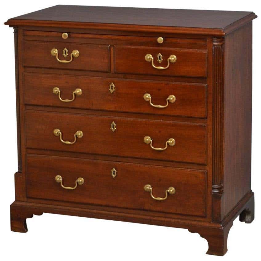 Georgian Chest of Drawers on Carved Cabriole Legs with Feet For Sale at ...