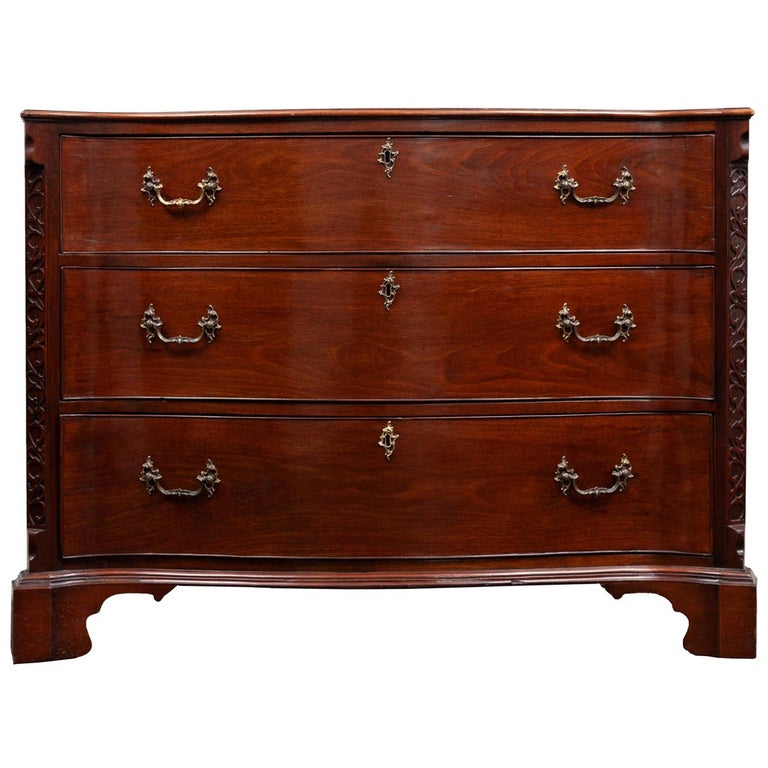Very Fine and Rare Chippendale Highly Figured Mahogany Serpentine-Front  Chest of Drawers, Attributed to Jonathan Gostelowe (1745-1795),  Philadelphia, Pennsylvania, Circa 1785, Important Americana, 2023