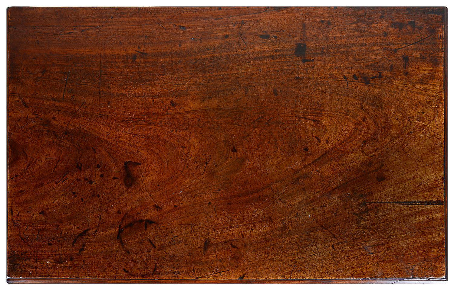 18th Century Georgian Mahogany Chest of Drawers with Slide, circa 1800