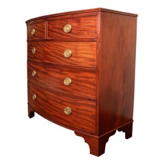 Georgian Mahogany Chest of Five Drawers, circa 1820s