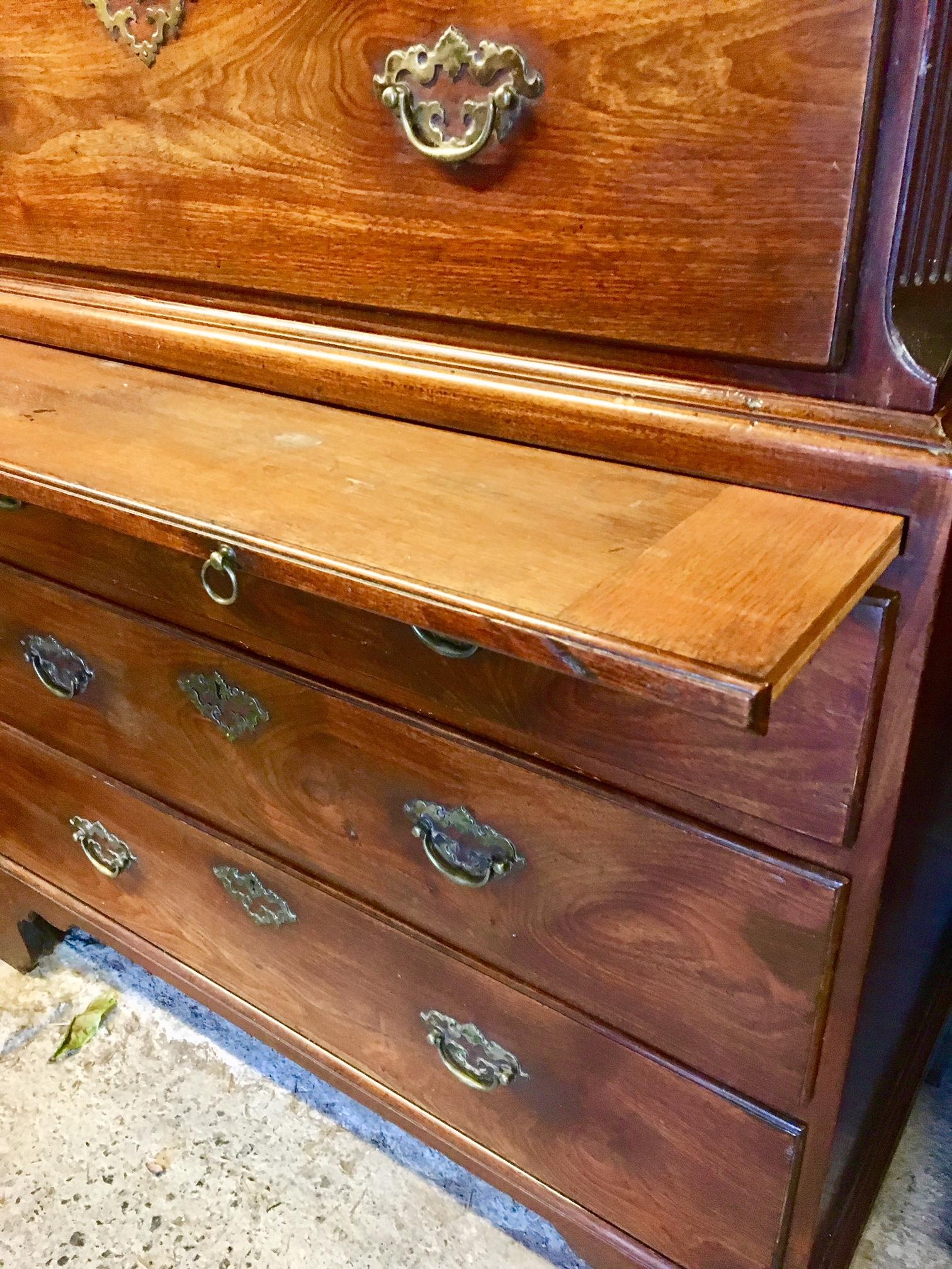 18th Century Georgian Mahogany Chest on Chest, English, circa 1790