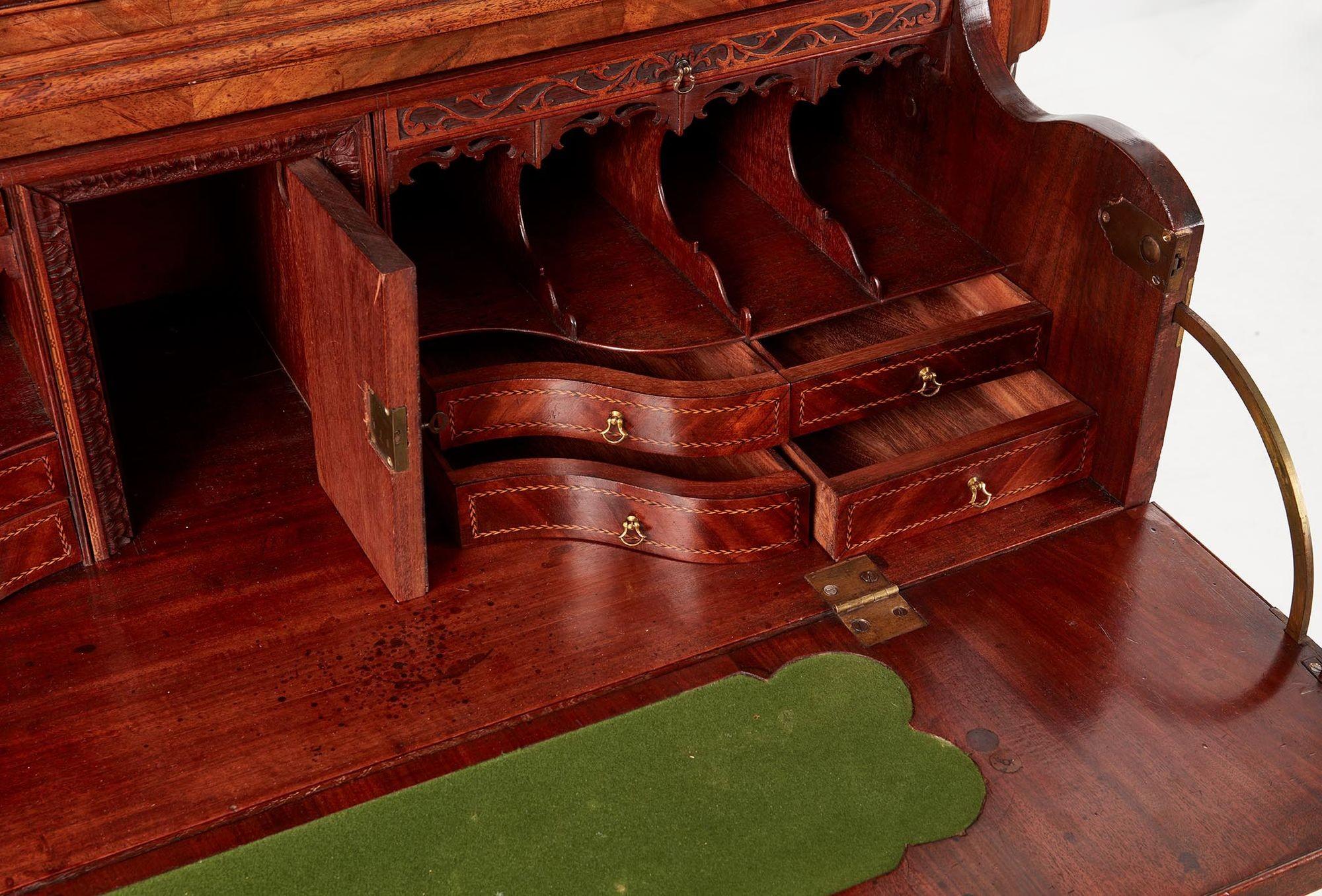 Mid-18th Century Georgian Mahogany Chest on Chest For Sale