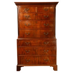 Used Georgian Mahogany Chest on Chest