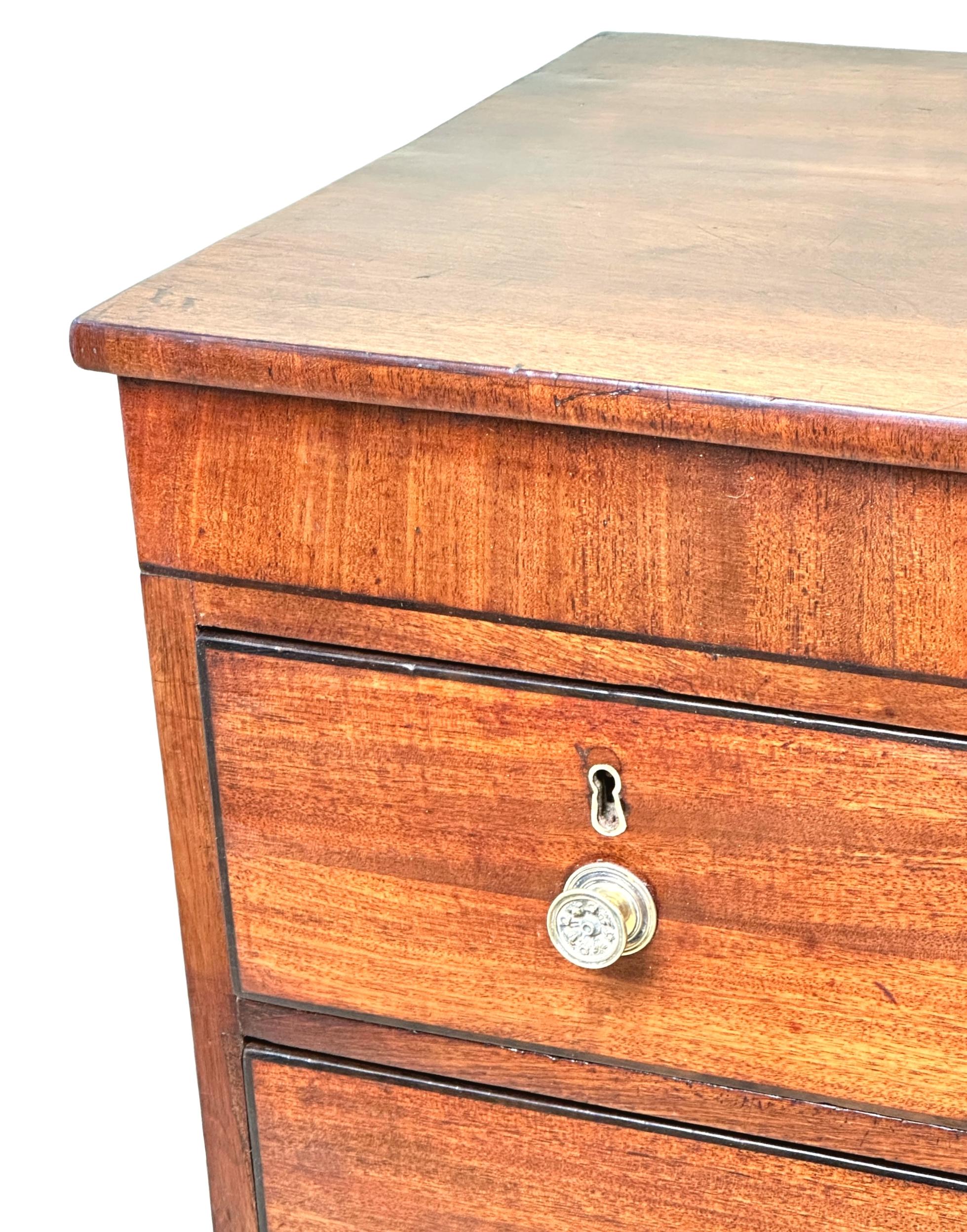 19th Century Georgian Mahogany Childs Chest Of Drawers For Sale