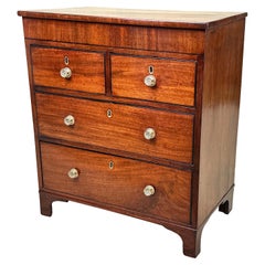 Antique Georgian Mahogany Childs Chest Of Drawers