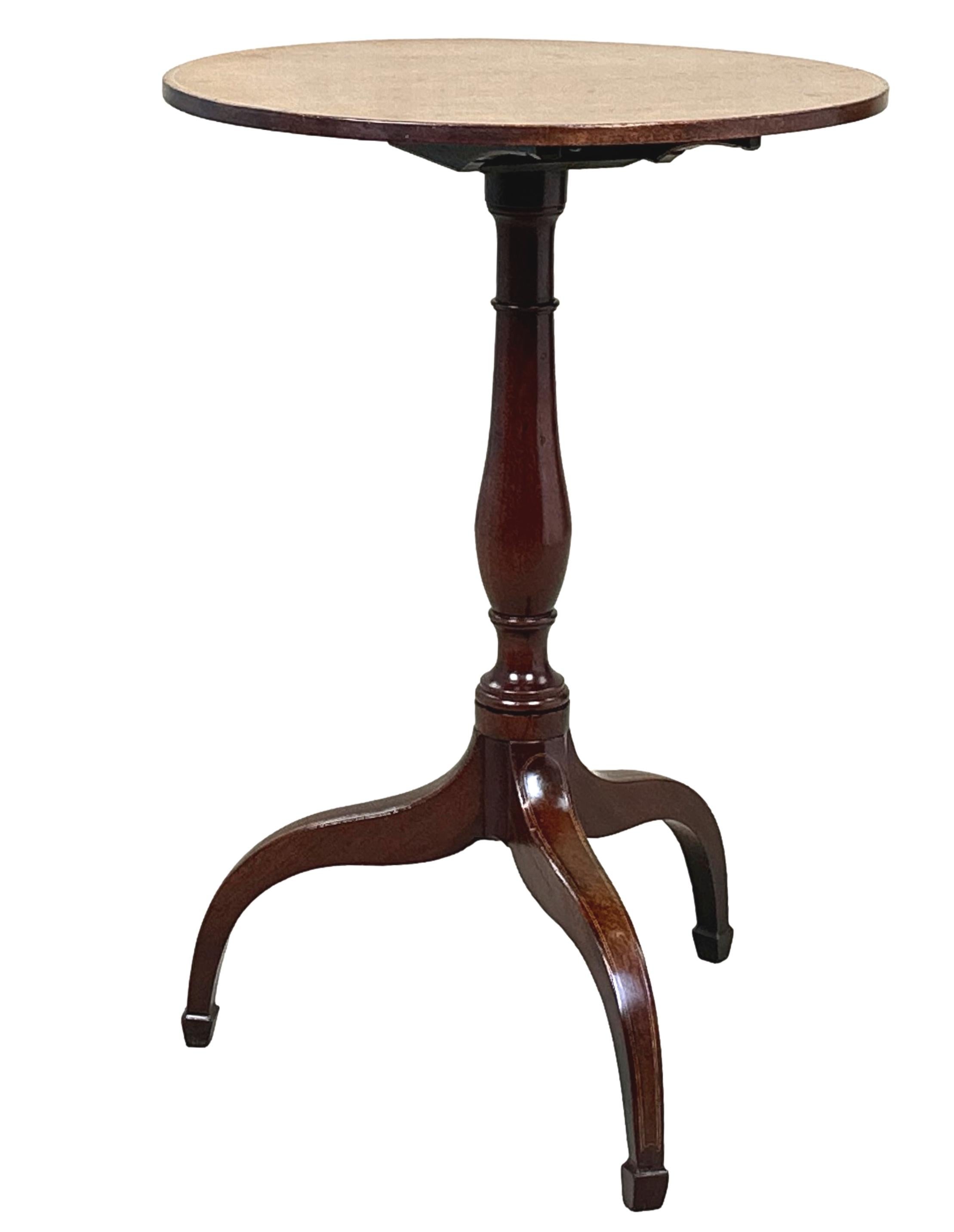 Georgian Mahogany Circular Wine Table In Good Condition For Sale In Bedfordshire, GB