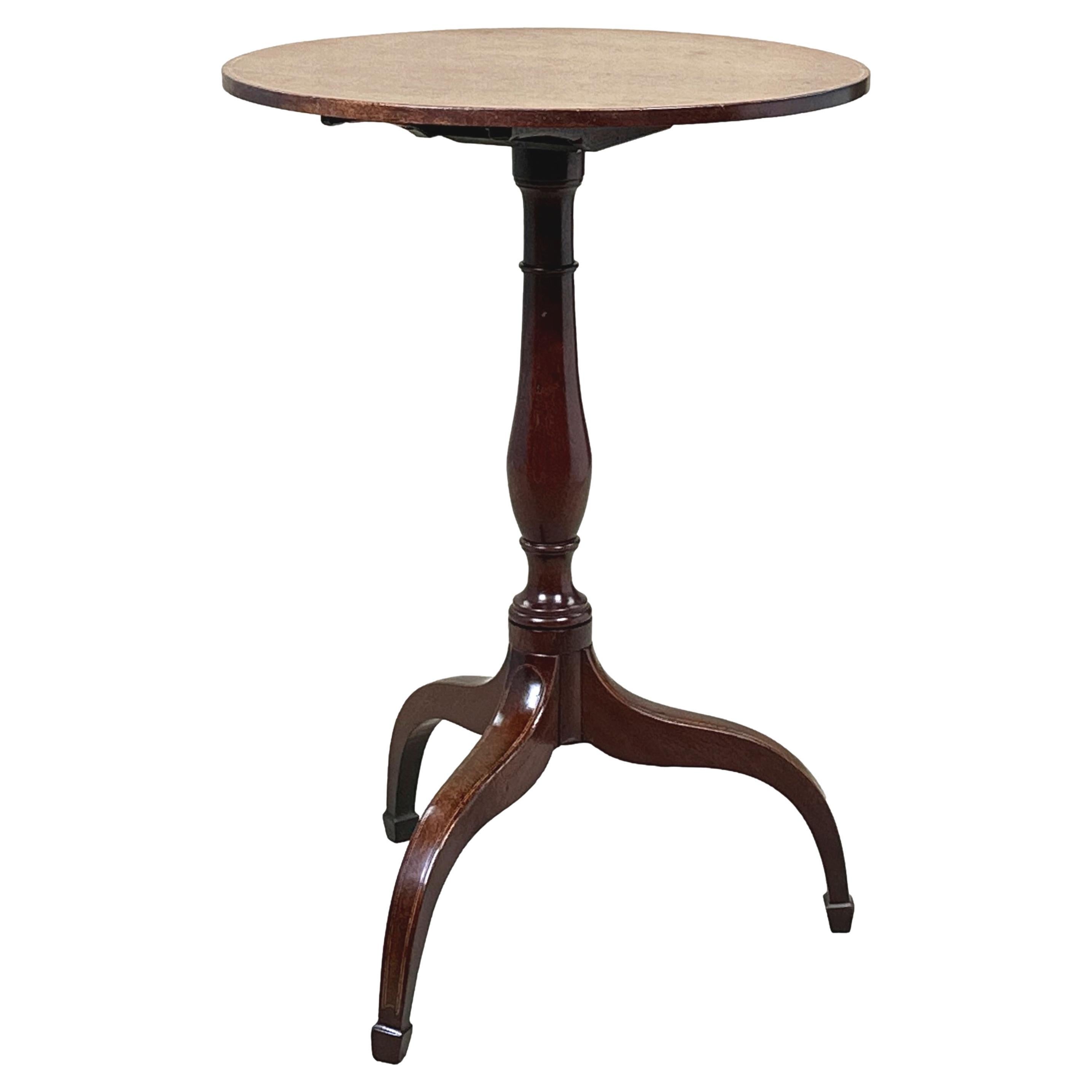 Georgian Mahogany Circular Wine Table For Sale