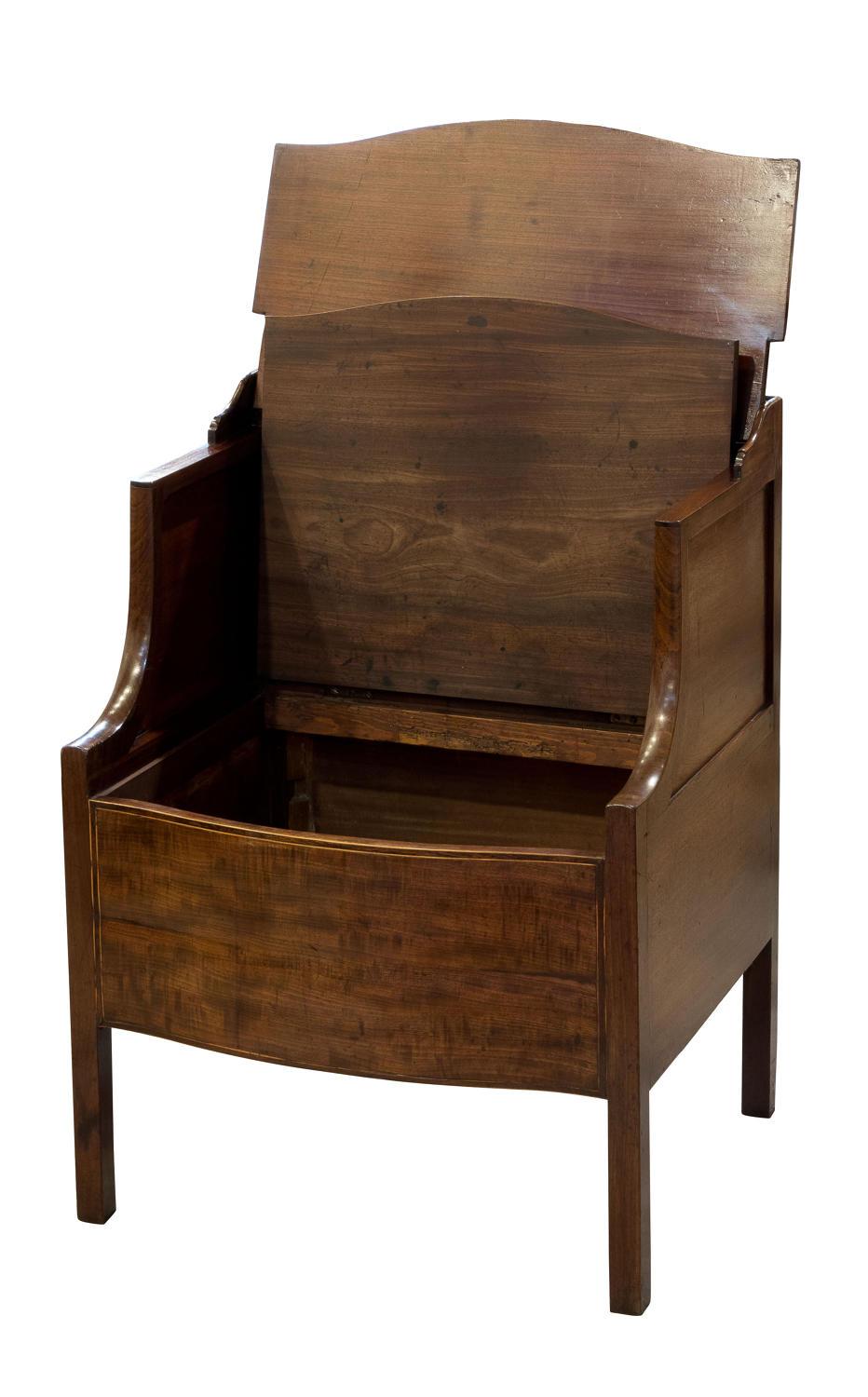 Georgian mahogany commode

(bedside or telephone table)
circa 1780.
