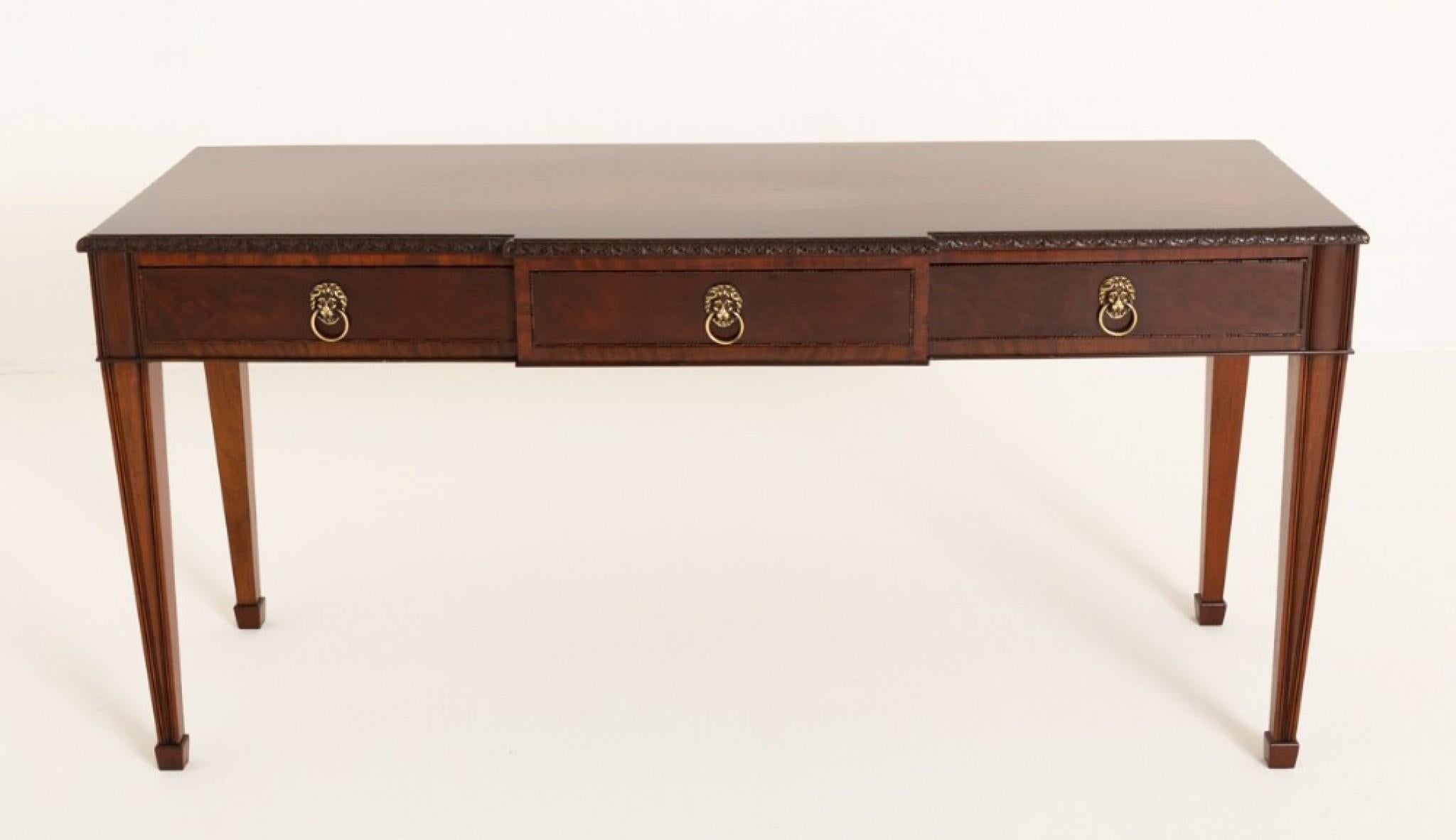 Georgian Mahogany Console Table Serving 1880 In Good Condition In Potters Bar, GB