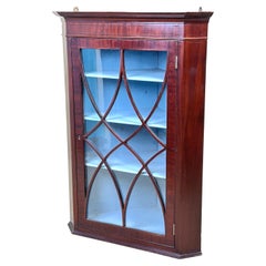 Vintage Georgian Mahogany Corner Cabinet