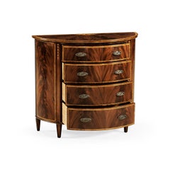 Georgian Mahogany Demilune Chest of Drawers