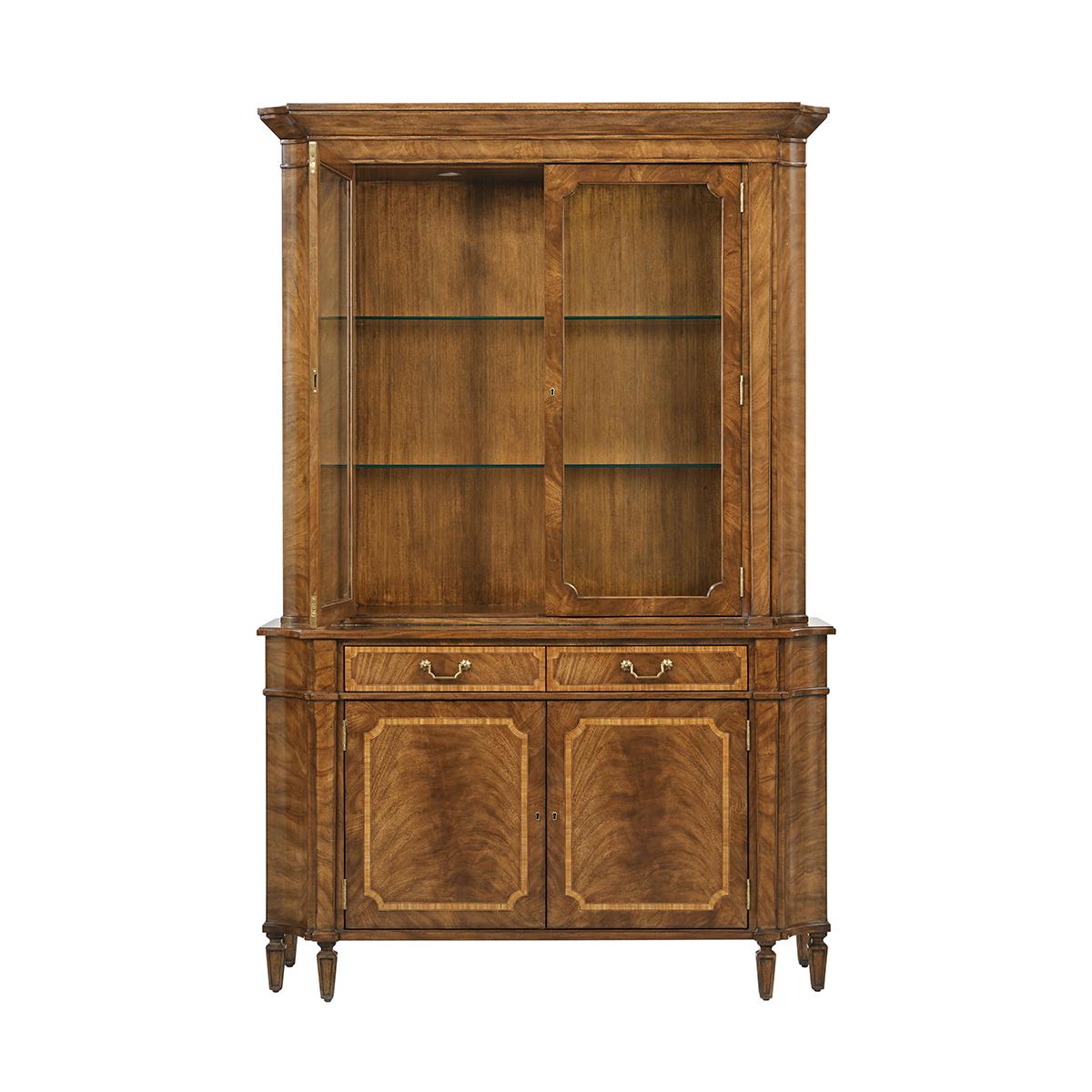 George III Georgian Display Cabinet For Sale
