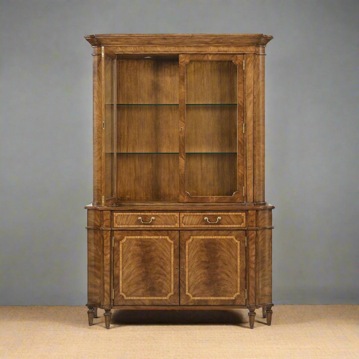 Vietnamese Georgian Display Cabinet For Sale