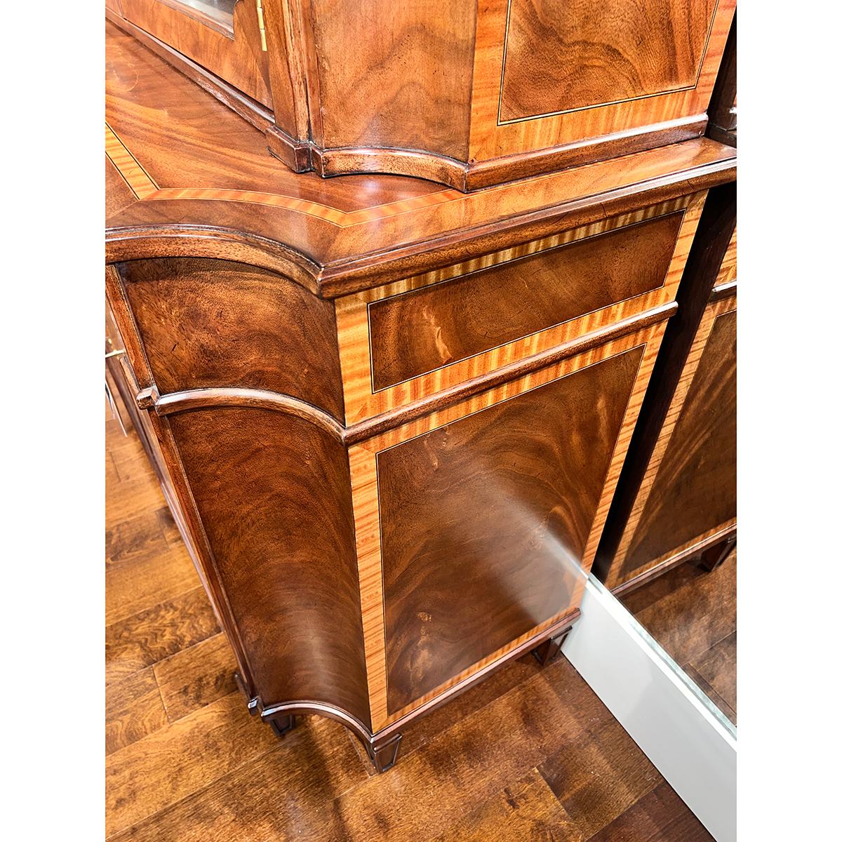 Glass Georgian Display Cabinet For Sale