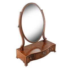 Antique Georgian Mahogany Dressing Mirror