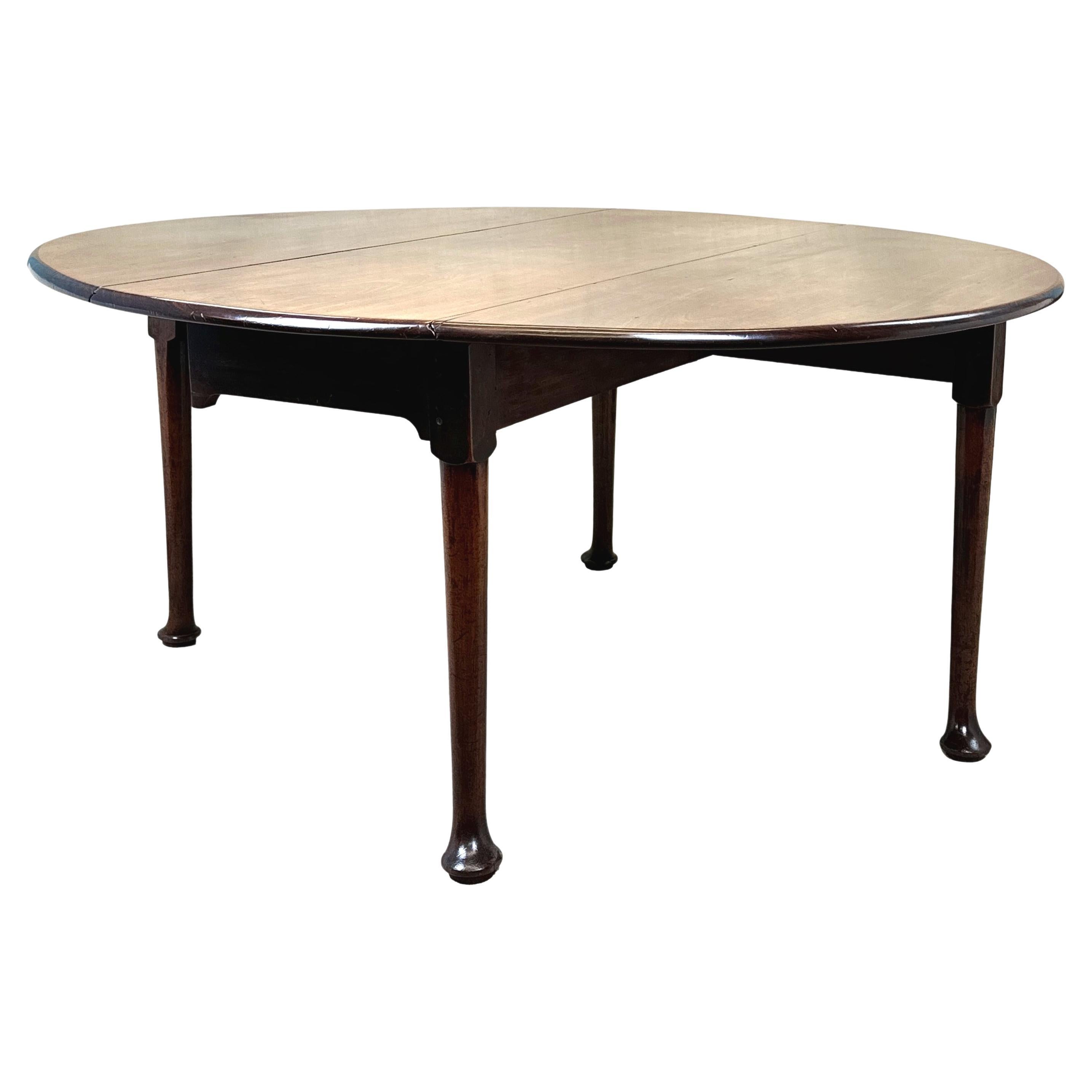 Georgian Mahogany Dropleaf Dining Table For Sale