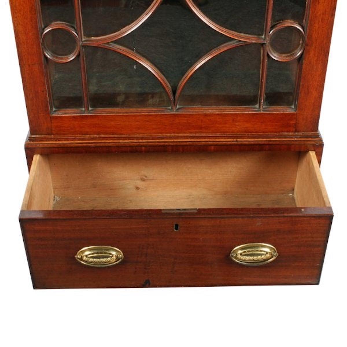 Georgian Mahogany Dwarf Cabinet, 19th Century  For Sale 3