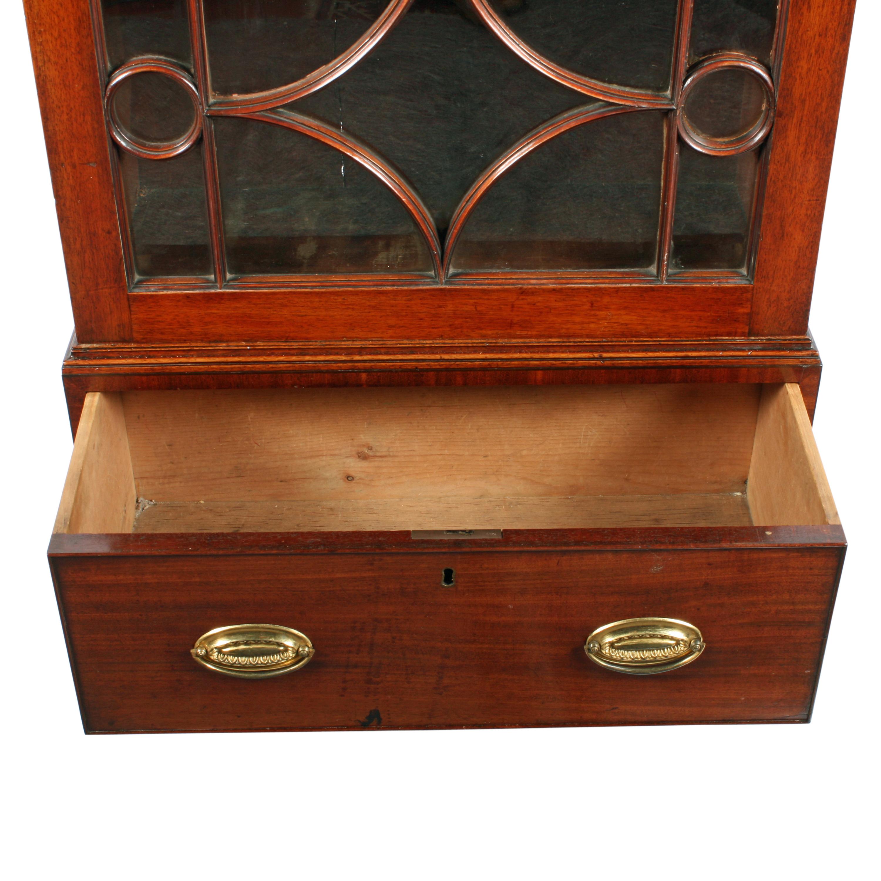 Georgian Mahogany Dwarf Cabinet For Sale 2