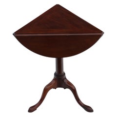 Georgian Mahogany Folding Wine Side or Supper Table