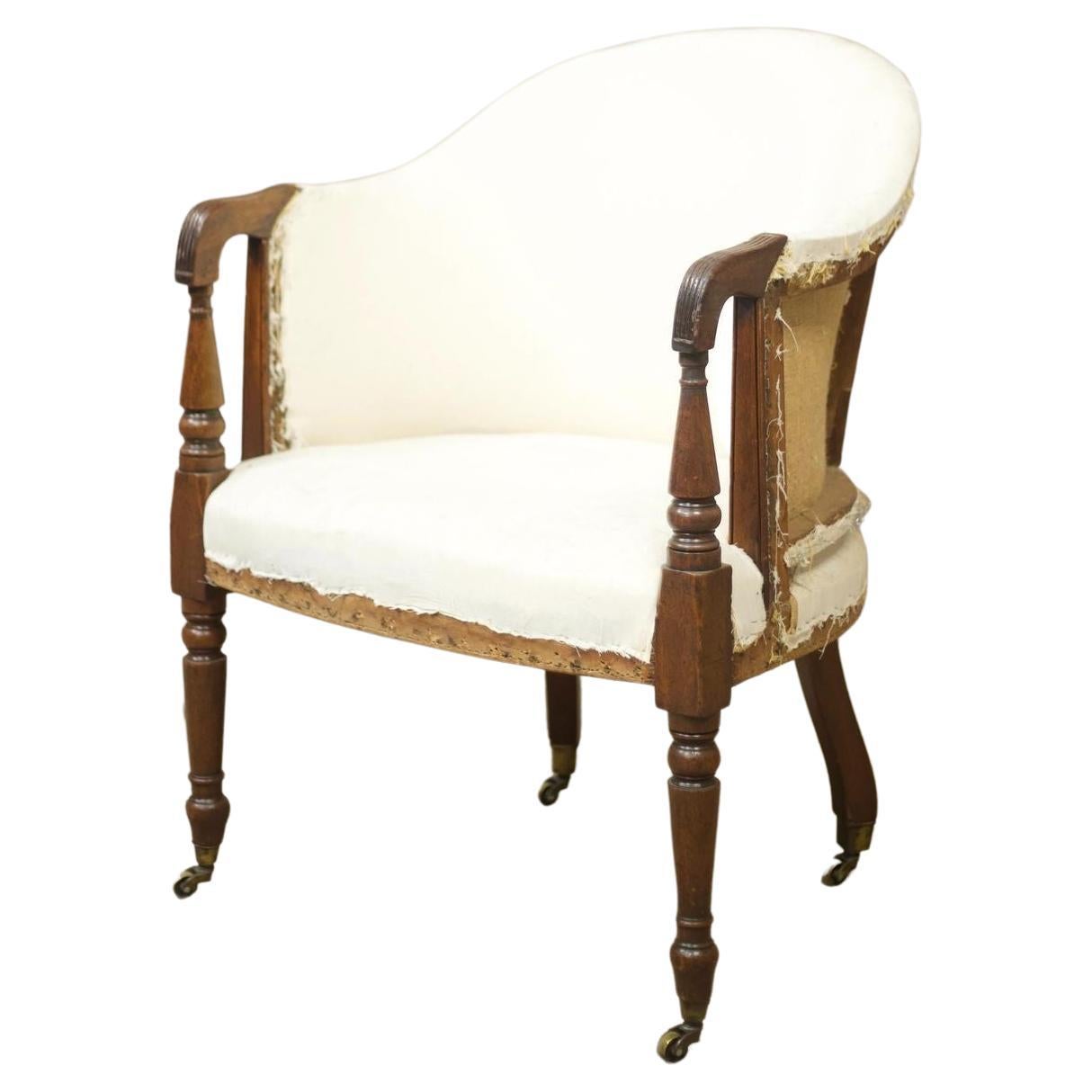 Georgian Mahogany Framed Desk Chair