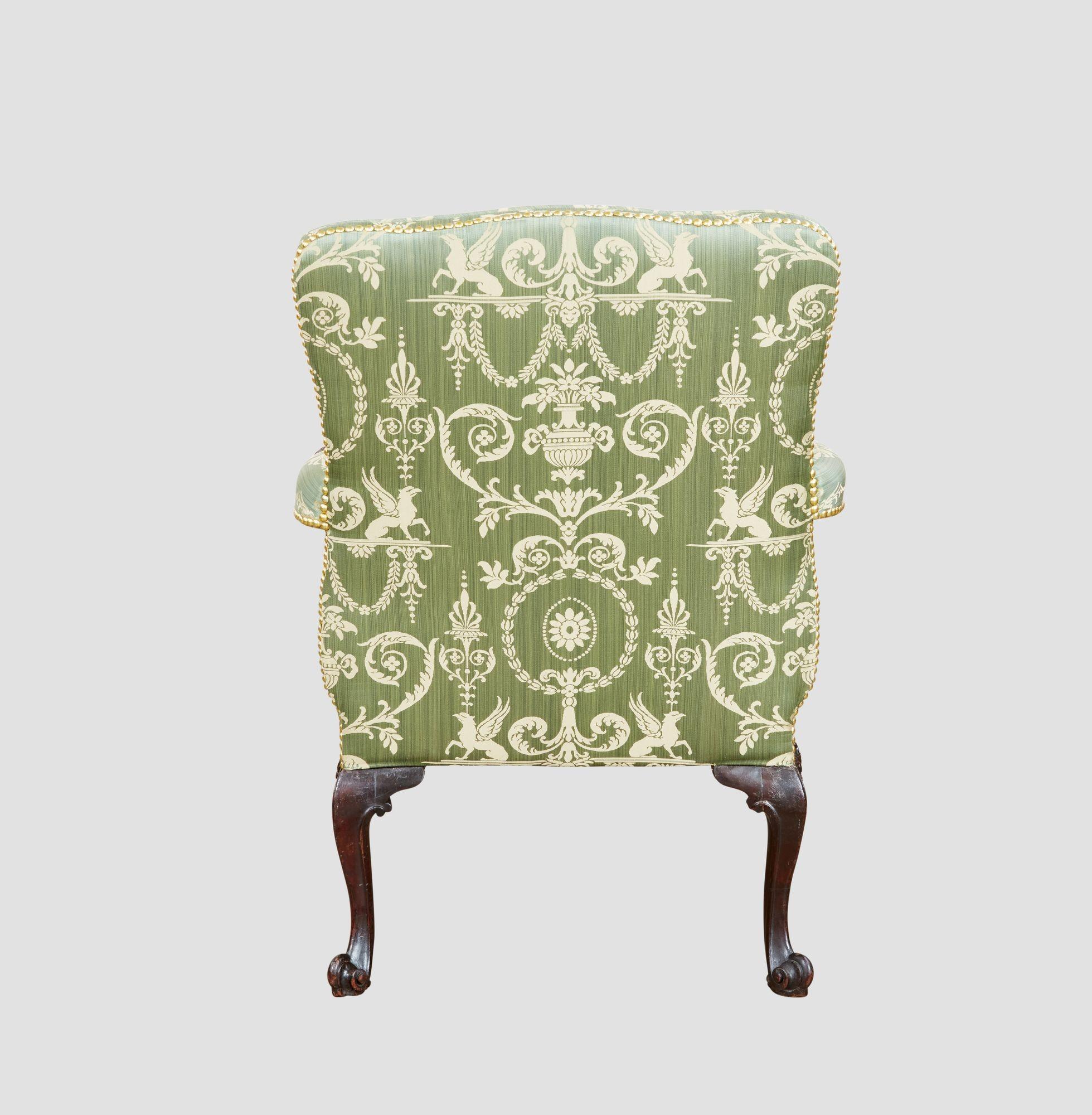 Fauteuil géorgien Gainsborough ouvert en acajou attr. John Cobb en vente 5