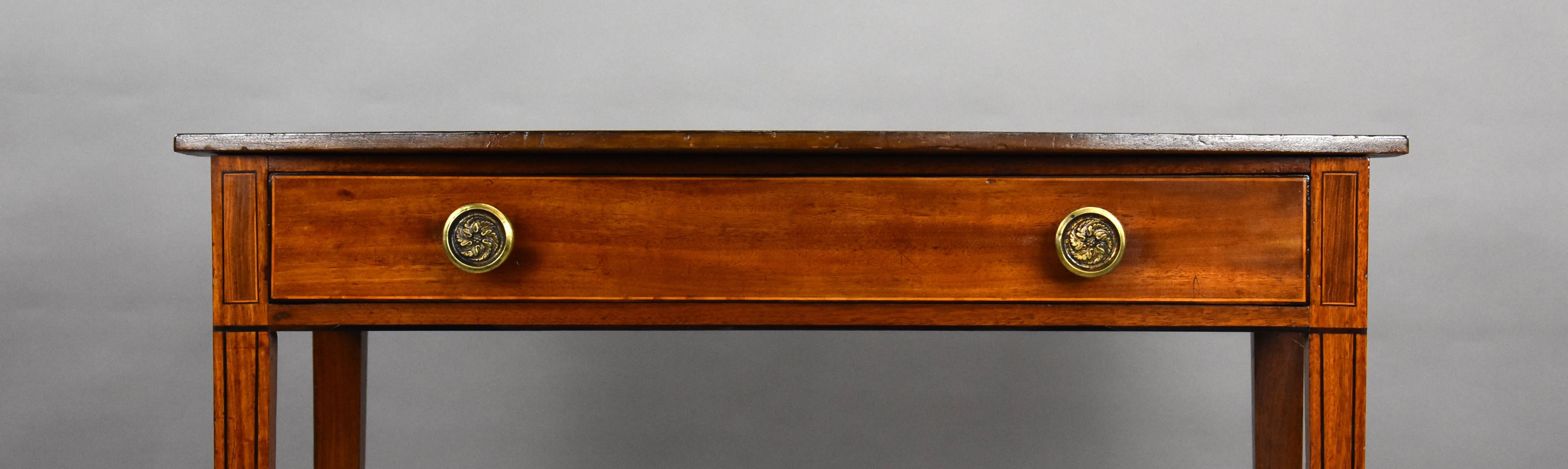 Georgian Mahogany Hall Table For Sale 3