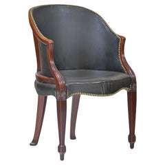 Antique Georgian mahogany Hepplewhite Bergère armchair