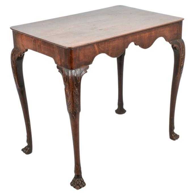 Georgian Mahogany Irish Silver Table, circa 1770