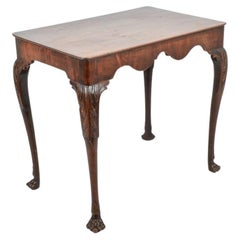 Antique Georgian Mahogany Irish Silver Table, circa 1770