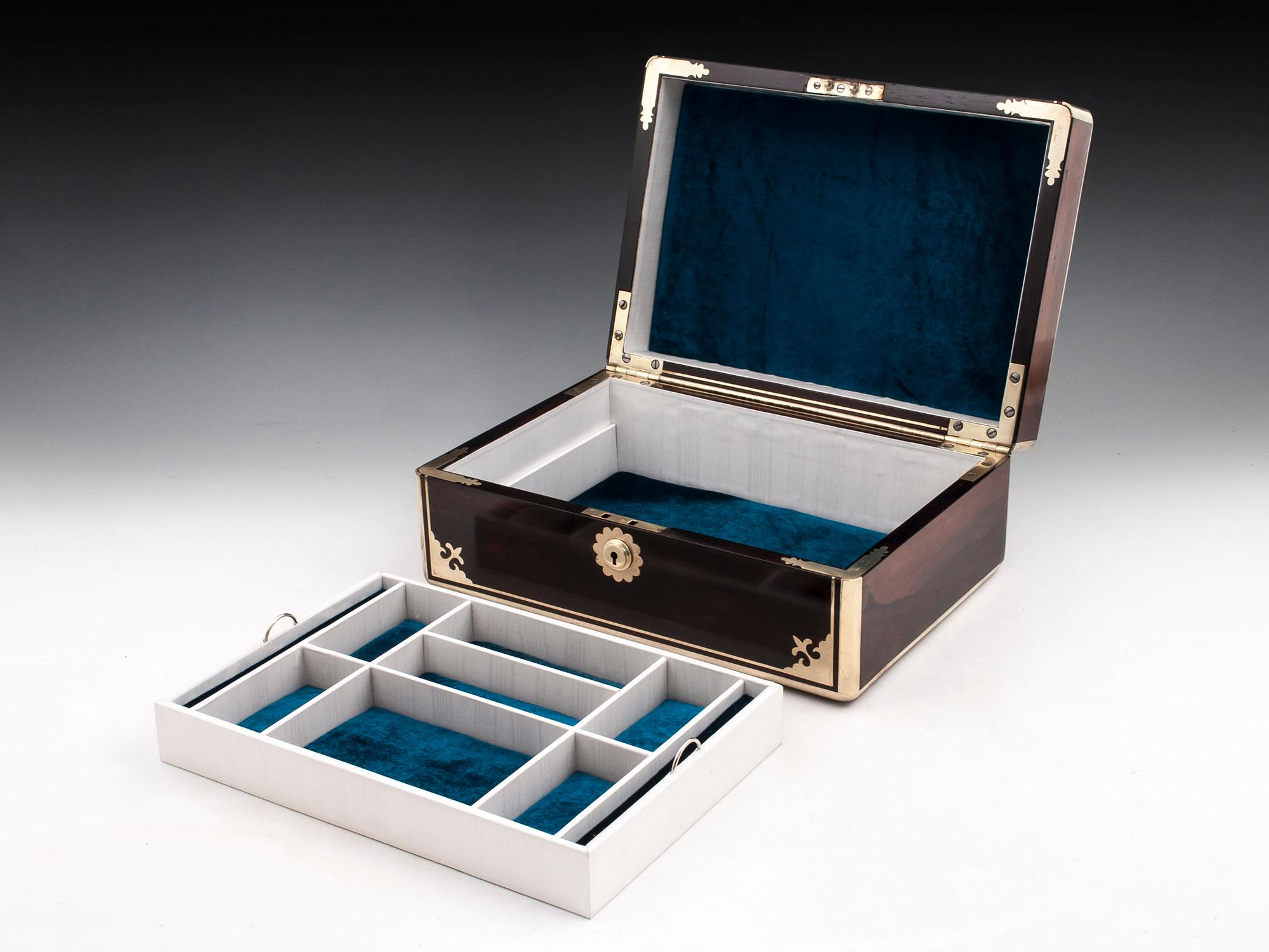 Georgian Mahogany Jewelry Box, 19th Century 5