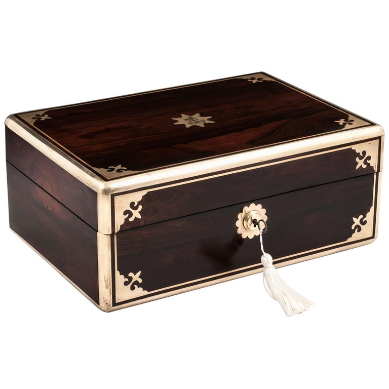 Mahogany Jewelry Box, 19th Century at 1stDibs