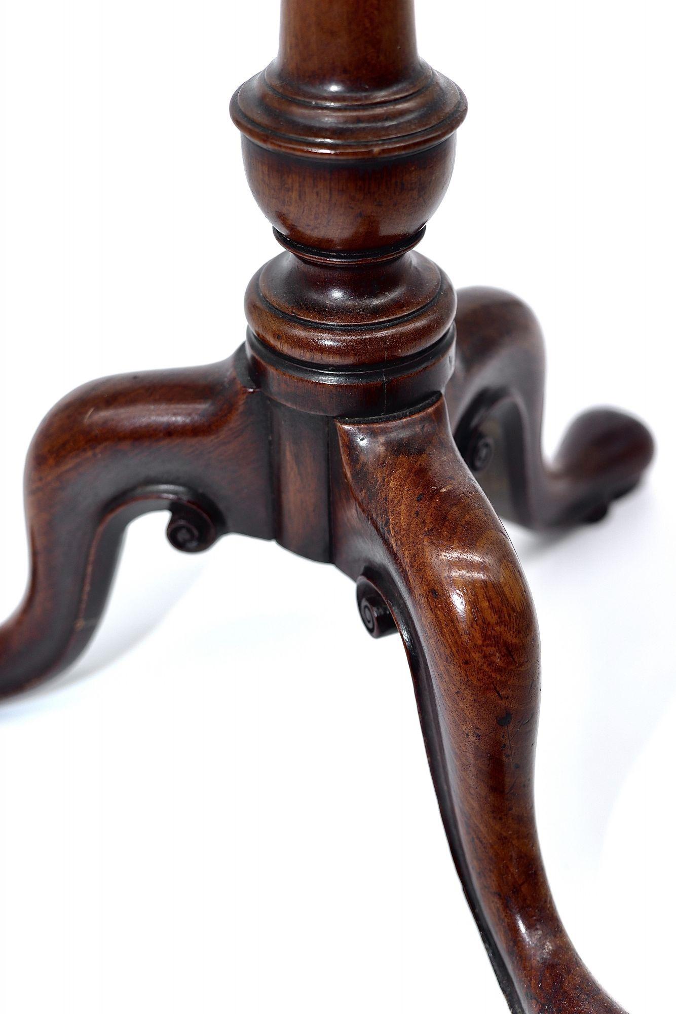 Carved Irish Mahogany Kettle Stand, 18th Century For Sale