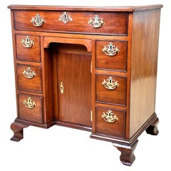 Antique Georgian Mahogany Kneehole Desk